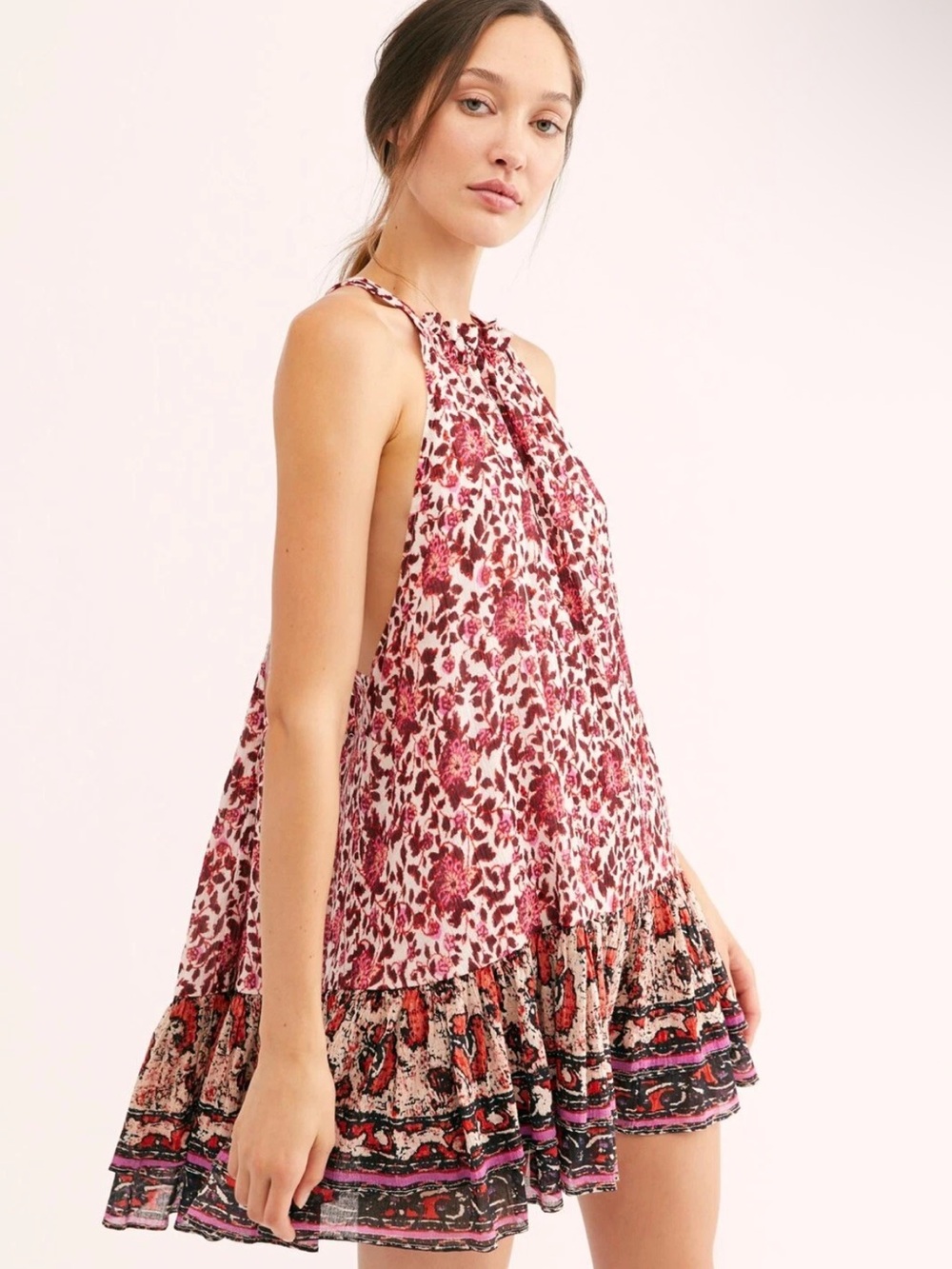 NWOT Free People Lyla Boho Swing Dress Size Small